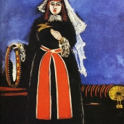 Gruzínská žena s tamburínou