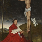 Kardinál Albrecht Brandeburský před křížem (Mnichov, 1520)