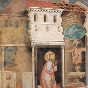 Scéna ze života sv. Františka, Horní bazilika v Assisi