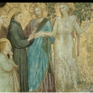 Svatý František s kristem a Janem křtitelem, Dolní bazilika v Assisi