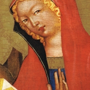 Seslání Ducha Svatého (před rokem 1350), detail, Panna Marie