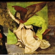 Predela s obrazem Zvěstování (1505), výřez