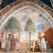 Freska z cyklu legendy O pravém kříži