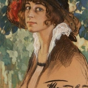 Portrét herečky Sobolčikové-Samarinové