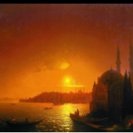 Pohled na Konstantinopol za měsíčního svitu (1846)