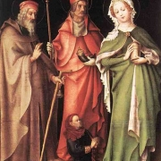 Svatá Kateřina, Hubert a Quirinus s donátorem