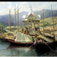 Přístav v Jaltě, 1890