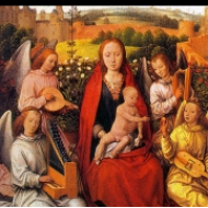 Madona s andělskými hudebníky