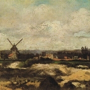 Krajina s větrným mlýnem (1880?)