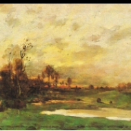 Krajina při západu slunce (1881)