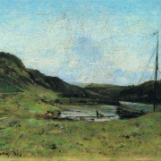 Údolí Vltavy u Roztok (1884)