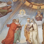 Nástropní freska z Villy Massimo v Římě, detail