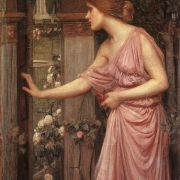 Psyché otevírá dveře Kupidovy zahrady