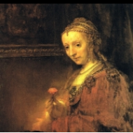 Žena s karafiátem (1668)