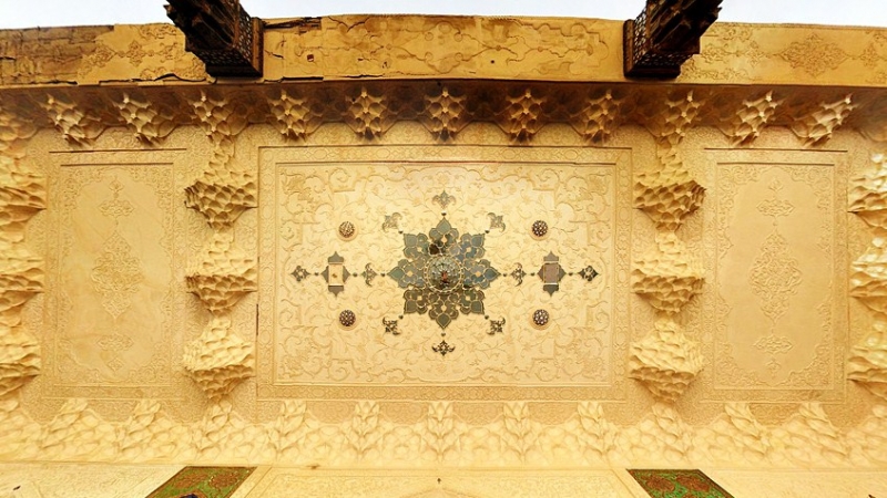 Isfahán, Írán, dekorace interiéru 