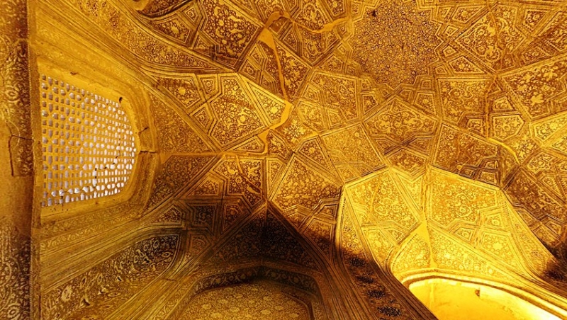 Isfahán, Írán, interiér mešity 13