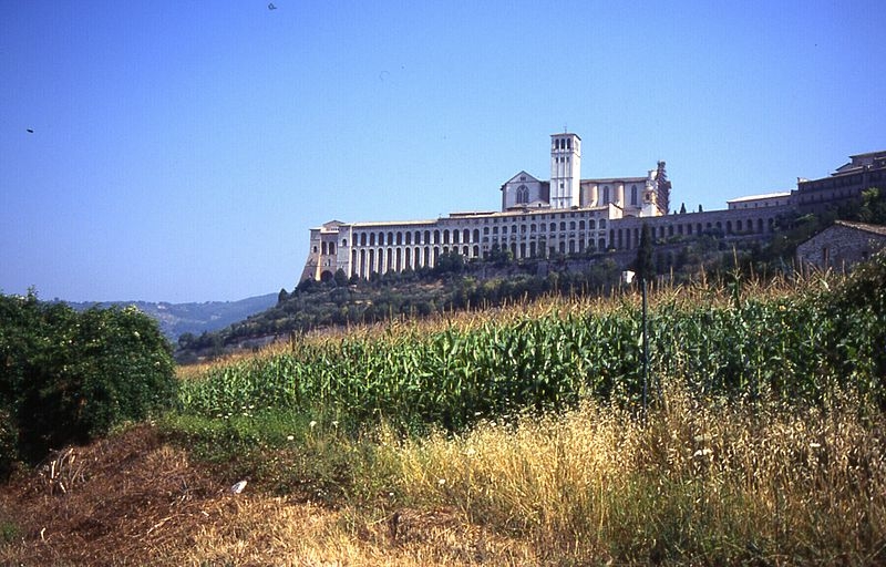 Assisi - pohled z údolí
