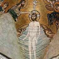 Křest Páně: ikony a fresky