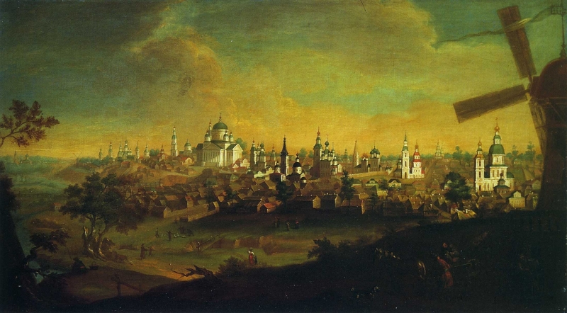 Město Arzamas s chrámy a kláštery, A. V. Stupin, 1826