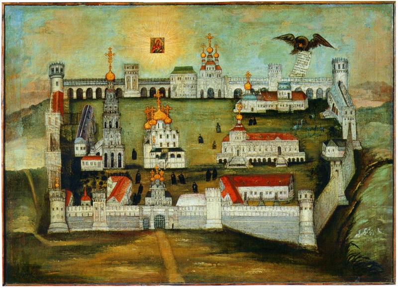 Novoděvičí klášter, Moskva, konec 18. století