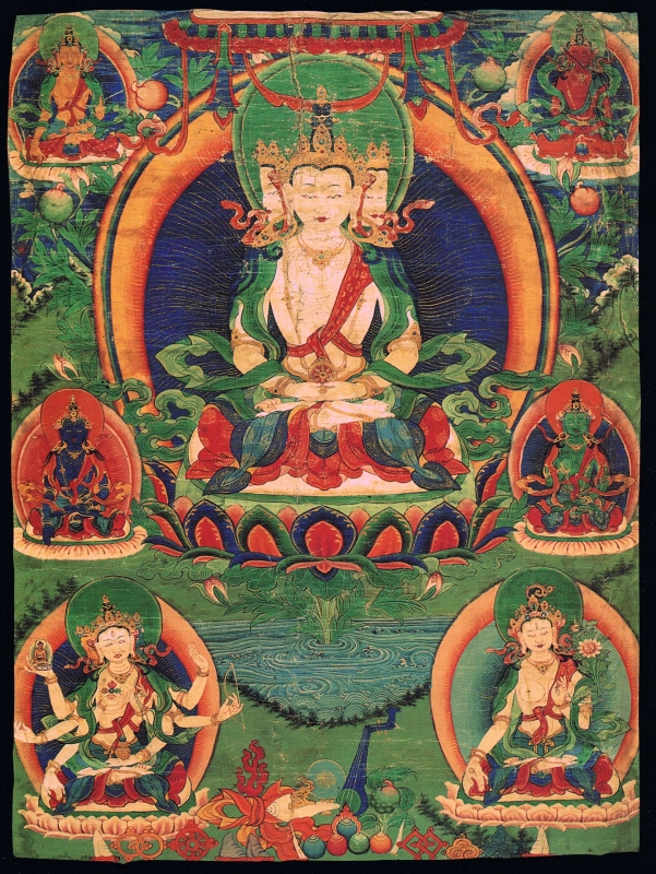 Pět buddhů a bódhisatvové