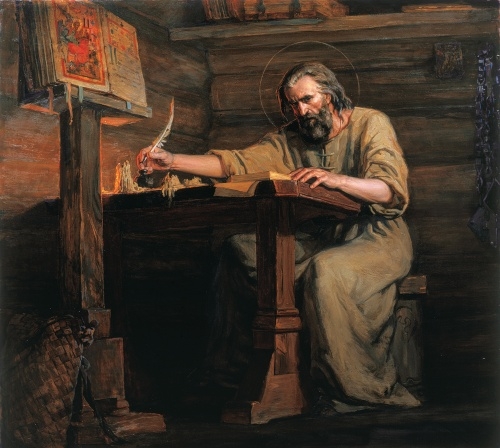 Svatý Iosif Volokolamský v cele