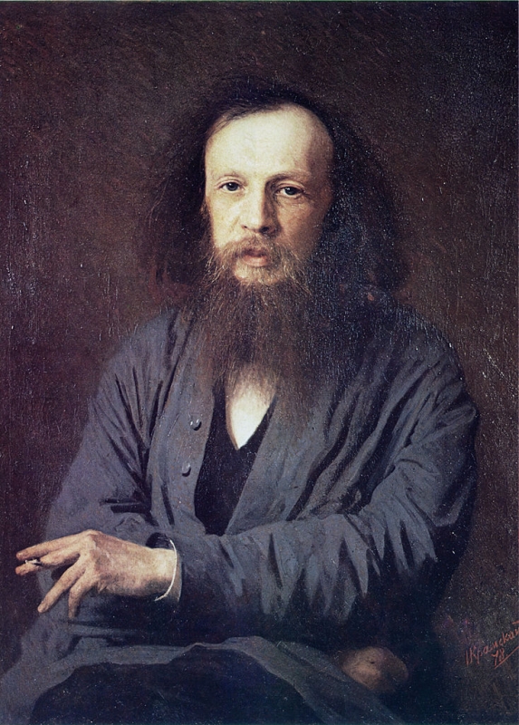 Portrét chemika Dmitrije Ivanoviče Mendělejeva, 1878