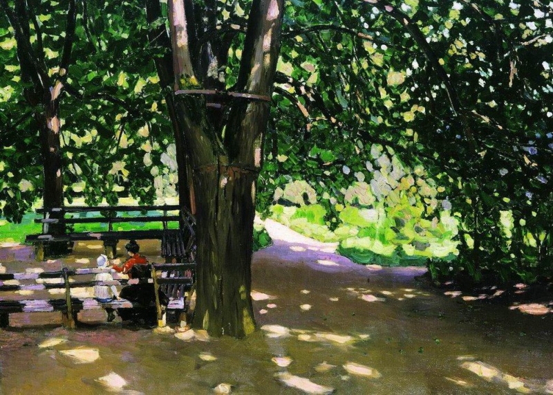 Ve stínu lip. Děmjanovo (1907)