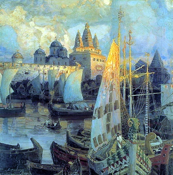 Lodě Varjagů v Novgorodu Velikém (1902)