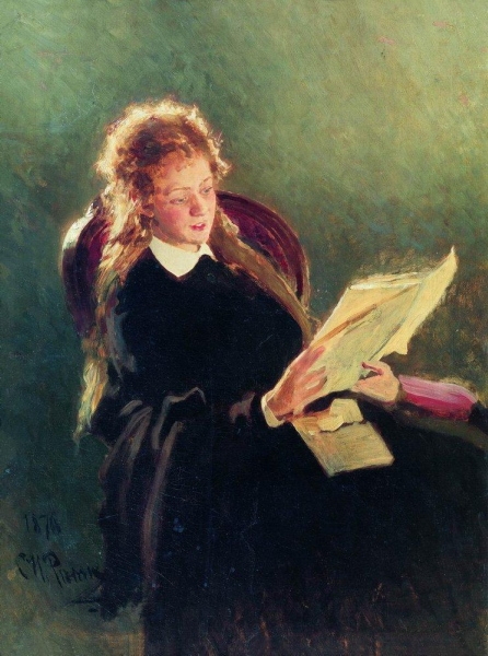 Čtoucí dívka (1876)
