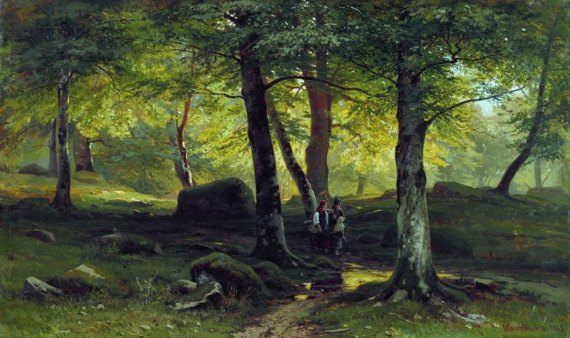 V lesíku (1865)