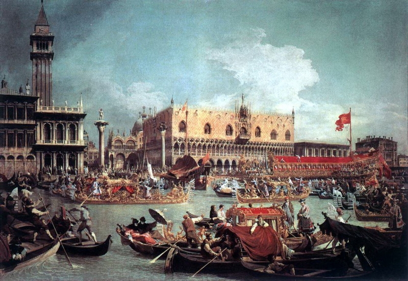 Bucintoro se vrací k Molu, Benátky