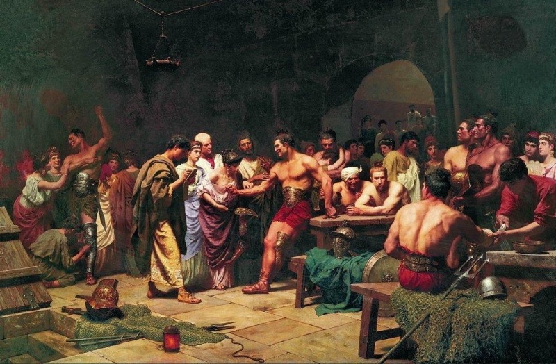 Gladiátoři před vstupem do arény (1891)