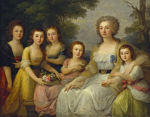 Anna Stěpanovna Protasovova s dětmi
