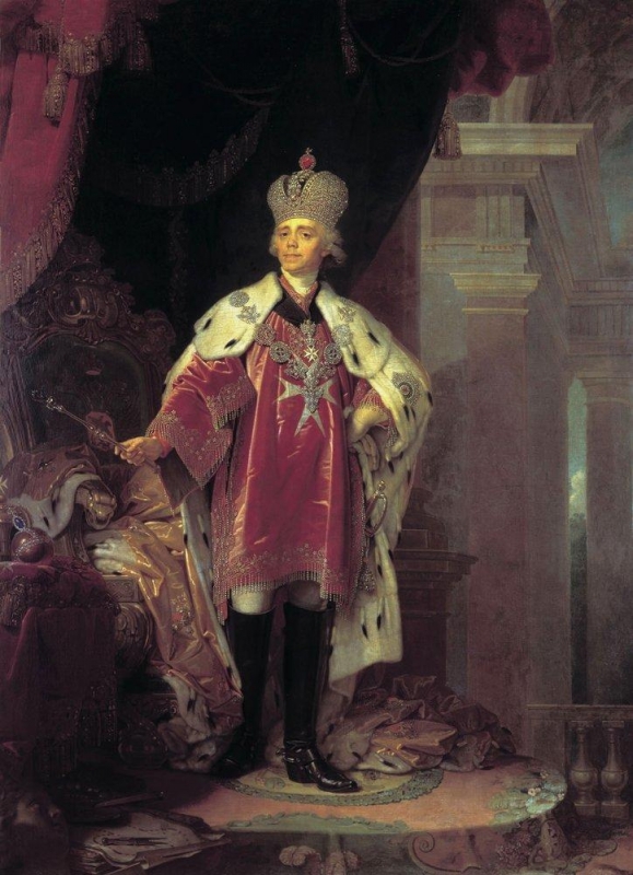Portrét Pavla I. v obleku maltského rytíře (1800)
