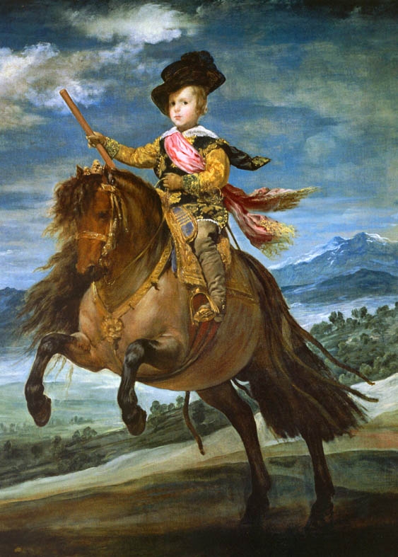Jezdecký portrét infanta Baltasara Carlose (1635)