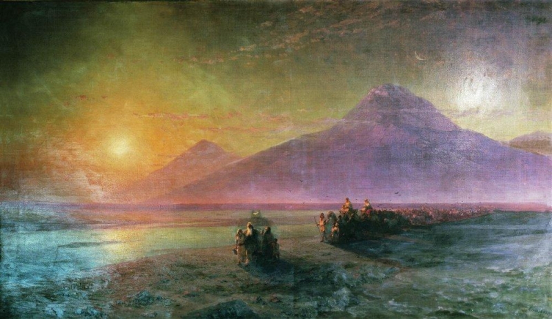 Noe sestupuje z hory Ararat (1870–1880)
