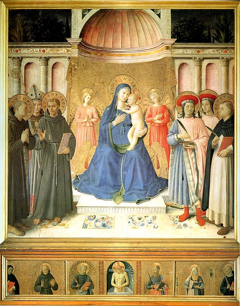 Madona s dítětem a světci, oltář Bosco ai Frati