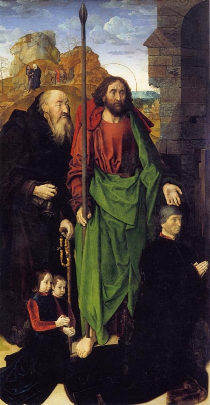 Narození Páně (oltář Portinari) levé křídlo (1473–1482) 