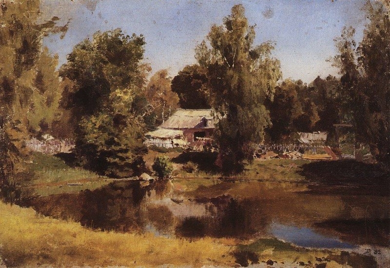 Horní rybník v Abramcevu (1882)