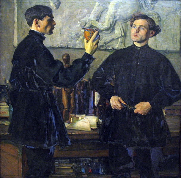 Dvojportrét P. a A. Korinových