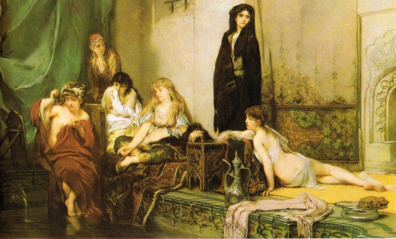Černohorky v harému (1877)