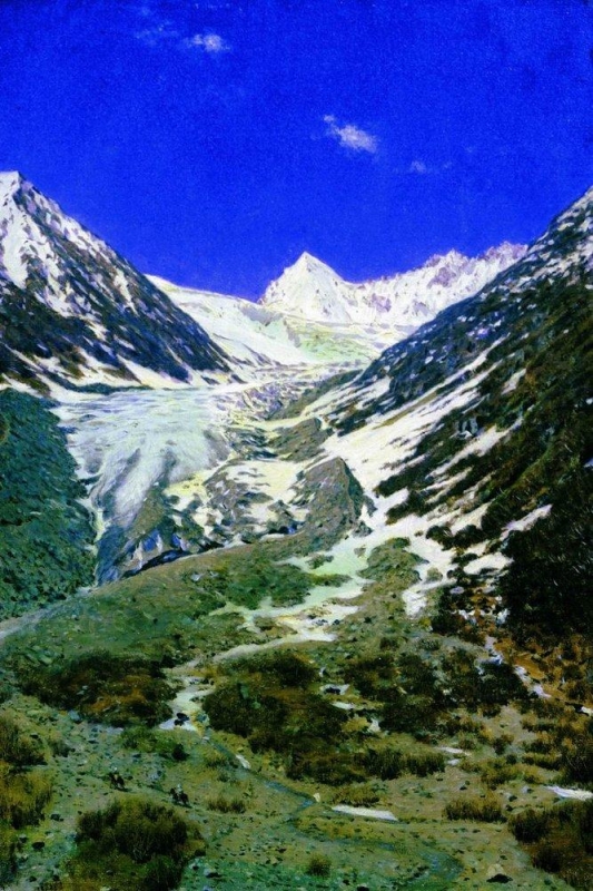 Ledovec na cestě z Kašmíru do Ladakhu