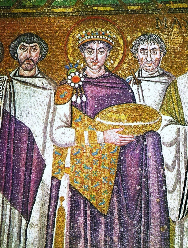Císař Justinián (kolem roku 547)