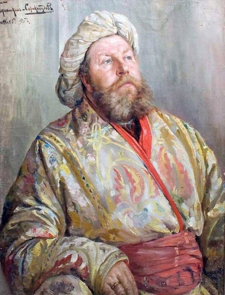 Portrét muže v orientálním kostýmu