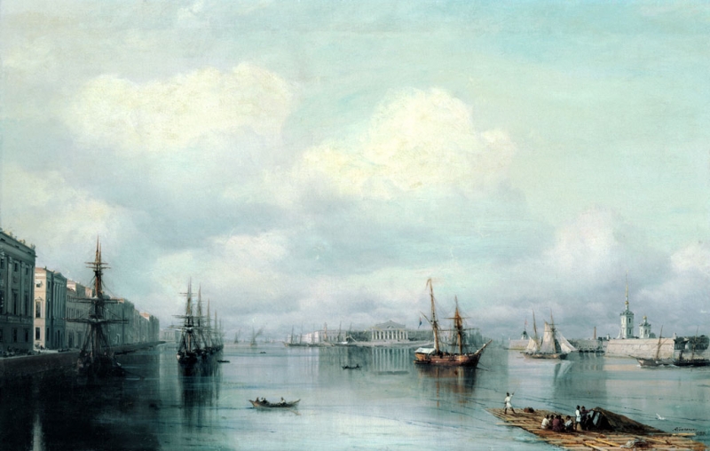 Pohled na Petrohrad (1888)