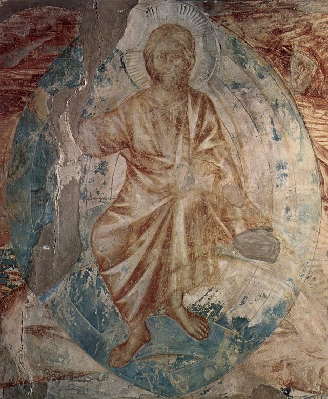 Kristus Vševládce, scéna Apokalypsy, Horní bazilika v Assisi