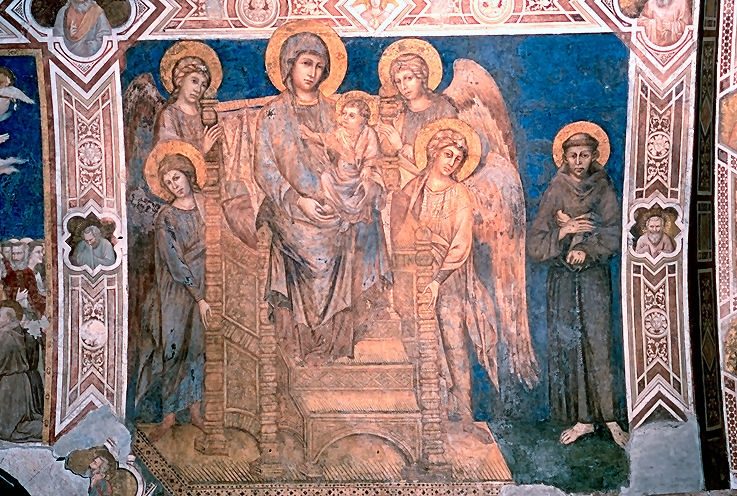 Maesta se sv. Františkem, Dolní bazilika v Assisi