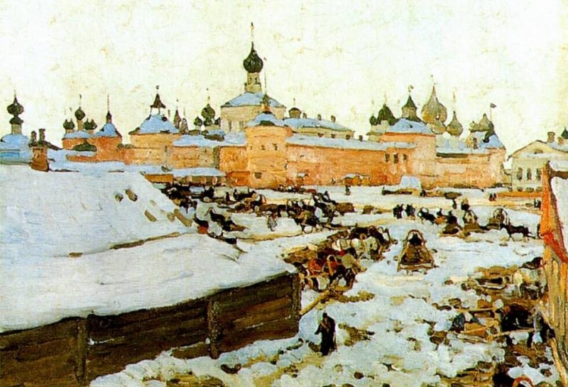 Rostov Veliký v zimě