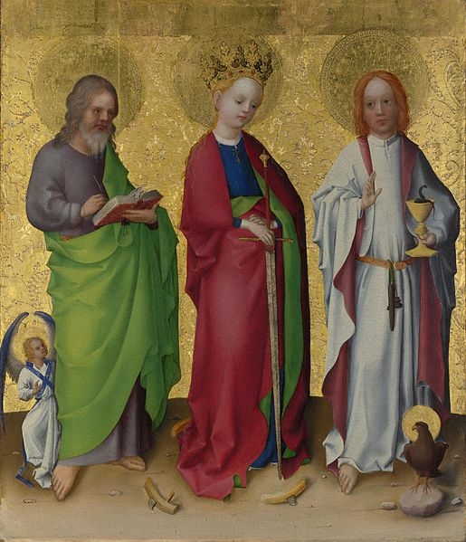 Svatý Matouš, Kateřina a Jan Evangelista